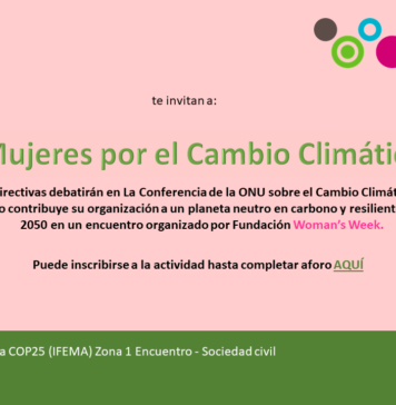 Fundación Woman’s Week participa en la COP25 con ‘Mujeres por el cambio Climático’