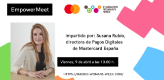 Susana Rubio (Mastercard) inspirará a las más jóvenes en el primer EmpowerMeet online de FWW