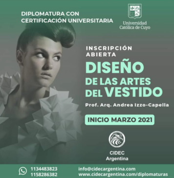 CIDEC Argentina lanza la Diplomatura en Diseño de las Artes del Vestido