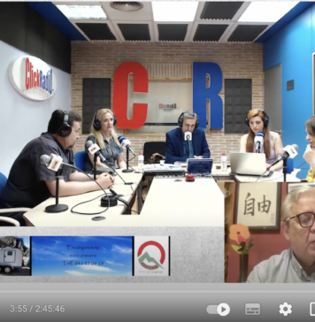 Carmen Mª García visita la tertulia de Click Radio