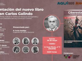 Presentación del libro ‘Ciberestafas’ de Juan Carlos Galindo, con Carmen Mª García